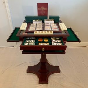 Franklin Mint Monopoly Deluxe Wood Collectors 1991